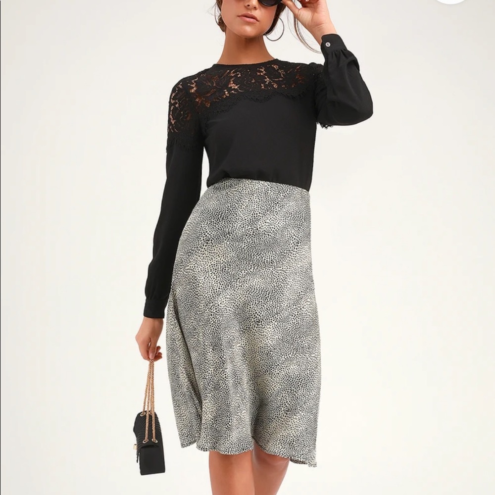 Lulus lace neck top